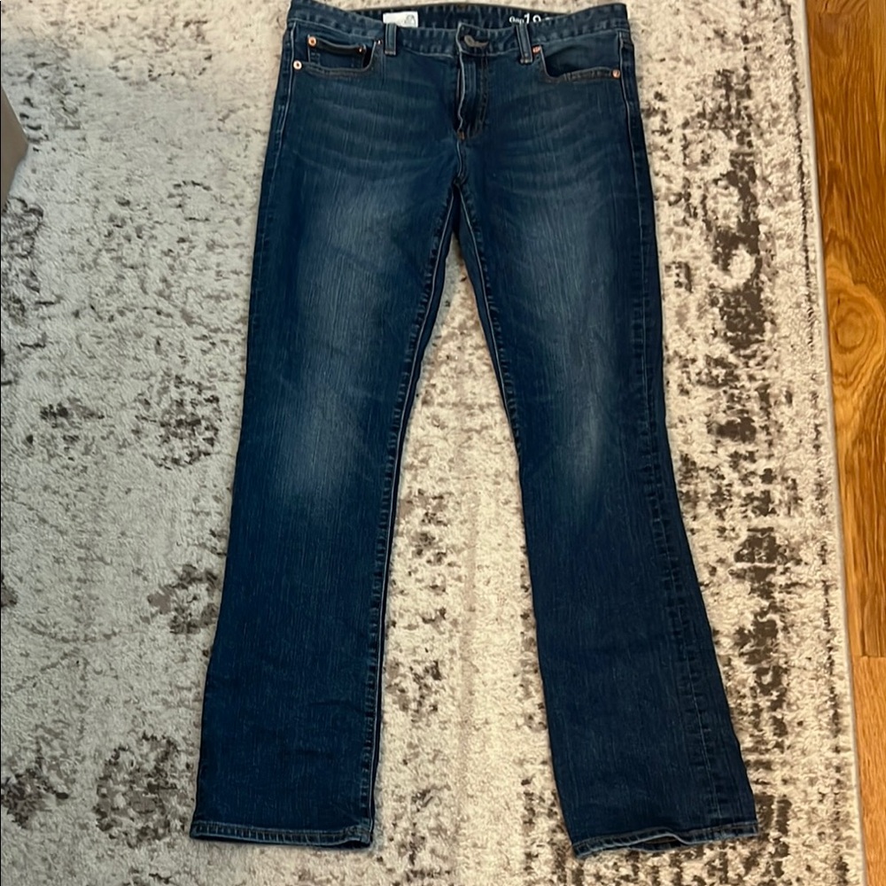 Gap Blue Boot Cut Jeans with Faded Effect